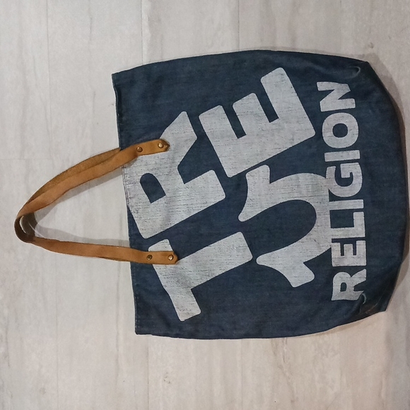 True Religion Handbags - True religion Denim large tote.